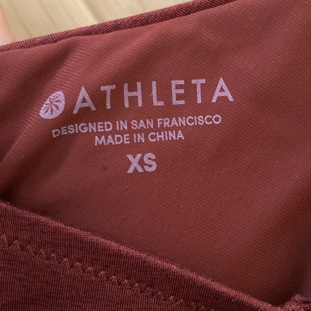 Athleta Size XSmall Aqualuxe Wide Strap Square Neck One Piece Swimsuit - Picture 9 of 12